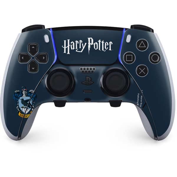 Skinit Gaming Decal Skin Compatible with PS5 DualSense Edge Pro Controller - Officially Licensed Warner Bros Ravenclaw House Crest Design