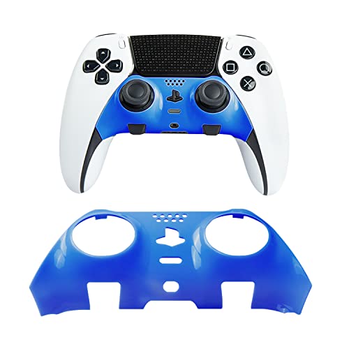 PS5 Edge Controller Skin, Custom Grip Decorative Strip Skin Protective Cover Case, DIY Faceplate Replacement Shell for Playstation 5 Dualsence Edge Controller, Blue