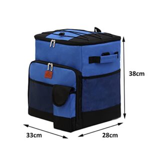 HOMHOLDON 60 Cans Insulated Cooler Bag Cooler Backpack with Handles Waterproof Lightweight Backpack for Camping,Picnic,Hiking,Beach,Park,Outdoor Activities(Blue)