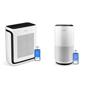 levoit air purifiers up to 1900 ft² in 1 hr with washable filters, air quality monitor, smart wifi, pet hair in bedroom, vital 200s & air purifiers, pet allergies, white