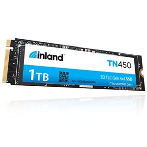 inland tn450 internal gaming pc nvme ssd 1tb pcie 4.0 m.2 gen4 x 4 2280 solid-state drive, up to 5,000 mb/s, 3d tlc nand