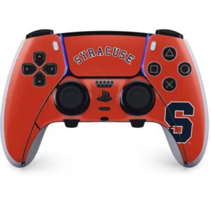skinit gaming decal skin compatible with ps5 dualsense edge pro controller - officially licensed syracuse s orange design