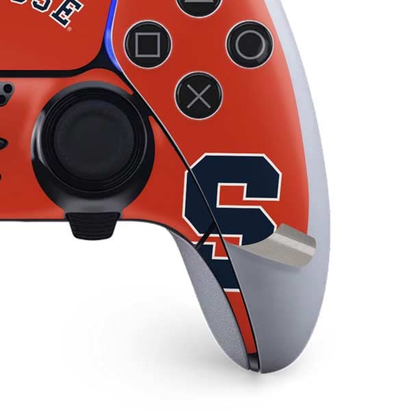 Skinit Gaming Decal Skin Compatible with PS5 DualSense Edge Pro Controller - Officially Licensed Syracuse S Orange Design