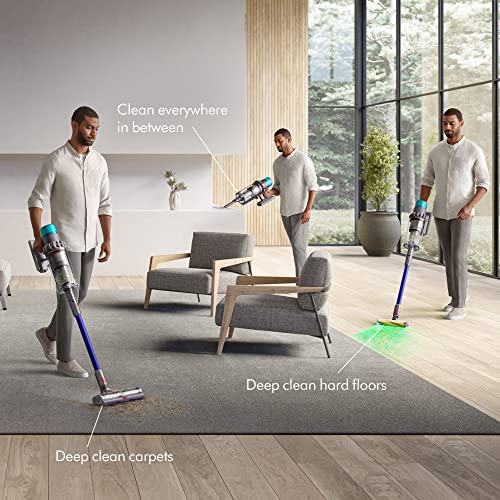 Dyson Gen5outsize Cordless Vacuum Cleaner, Nickel/Blue, Extra Large