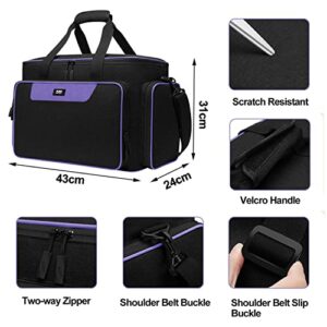 LEFOR·Z Sewing Machine Carrying Case Bag Compatible for Most Standard Singer,Brother,Janome with Multiple Storage Pockets,Universal Travel Tote Bag with Shoulder Strap for Sewing Machine and Supplies