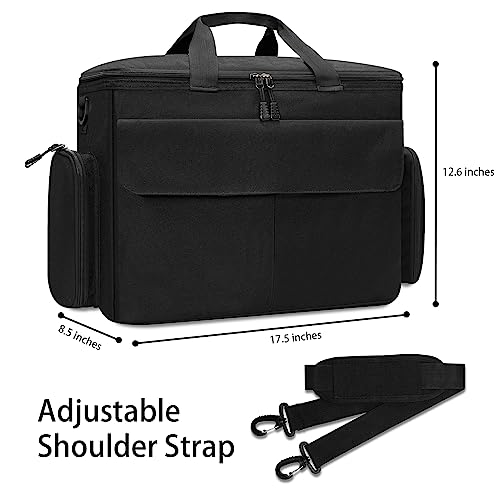 Skureay Sewing Machine Carrying Case, Universal Sewing Machine Tote Bag with Multiple Storage Pockets & Removable Thick Pad - Compatible with Most Standard Sewing Machines and Sewing Accessories
