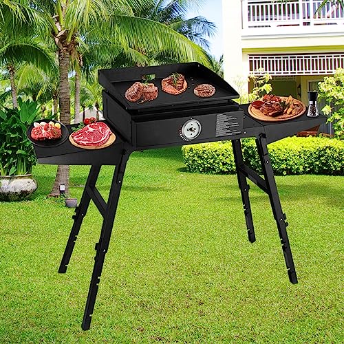 Universal Portable Griddle Stand - Grill Griddles Stand to fit 17” or 22” Propane Table Top Griddle, Ideal for Outdoor Cooking Camping & Tailgating