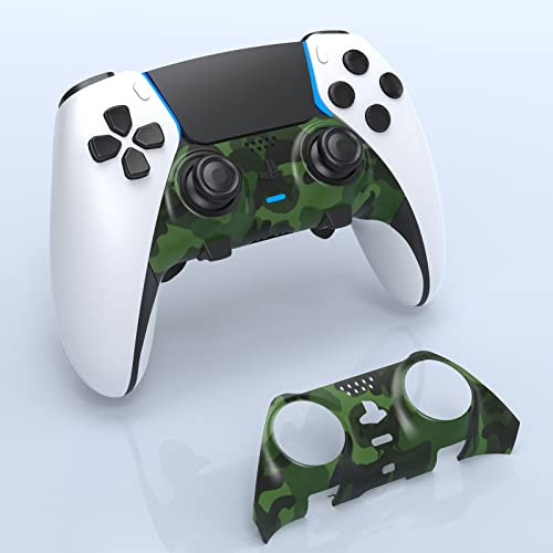 JOYTORN Faceplate Replacement Shell for PS5 Dualsense Edge Controller,Dualsense Edge Accessories Skin Replacement for Original Black Faceplate Shell- Upgrade Your Controller Appearance(Camouflage)