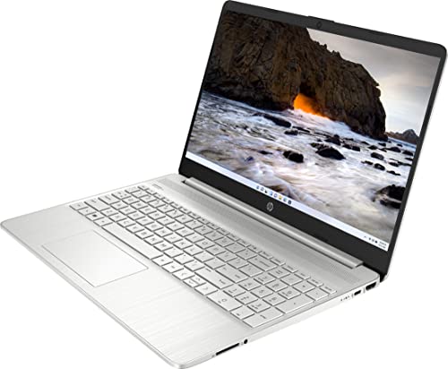 HP 2023 Newest Laptop, 15.6" Touchscreen Display, Intel Core i3-1115G4 Processor, 12GB RAM, 256GB SSD, Intel Iris Xe Graphics, Wi-Fi, Bluetooth, Webcam, Windows 11 Home in S Mode, Natural Silver