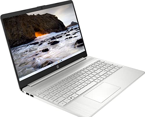 HP 2023 Newest Laptop, 15.6" Touchscreen Display, Intel Core i3-1115G4 Processor, 12GB RAM, 256GB SSD, Intel Iris Xe Graphics, Wi-Fi, Bluetooth, Webcam, Windows 11 Home in S Mode, Natural Silver