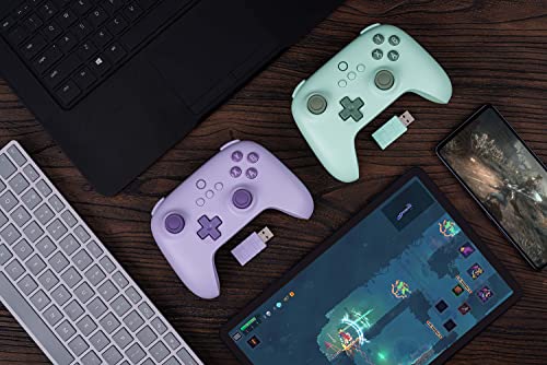 8Bitdo Ultimate C 2.4g Wireless Controller for Windows PC, Android, Steam Deck & Raspberry Pi (Lilac Purple)