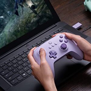 8Bitdo Ultimate C 2.4g Wireless Controller for Windows PC, Android, Steam Deck & Raspberry Pi (Lilac Purple)