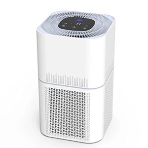 hepa air purifiers for home large room, cadr 300+m³/h 1290ft², h13 true hepa filter remove 99.97% of dust, mold, allergies, odor, pets hair dander, smoke, pollen