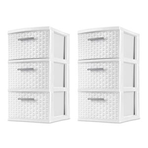senax new drawer storage, white, set of 2