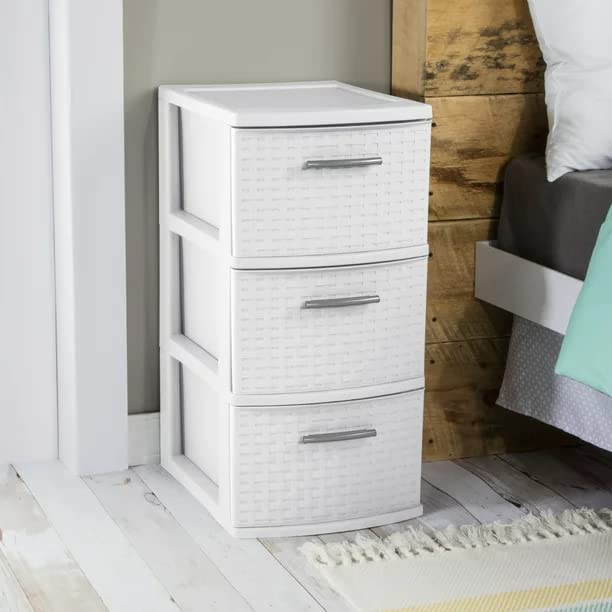 SENAX New Drawer Storage, White, Set of 2