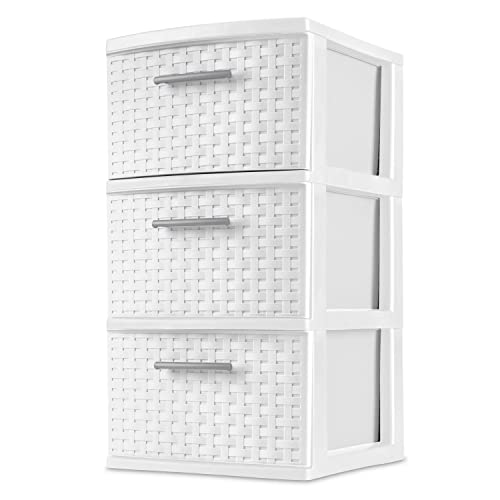 SENAX New Drawer Storage, White, Set of 2