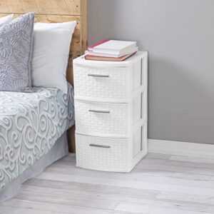 SENAX New Drawer Storage, White, Set of 2