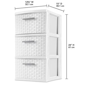 SENAX New Drawer Storage, White, Set of 2