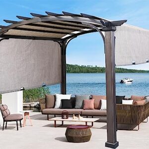 SCOCANOPY Replacement Sling Top for Lowe's Allen + roth 10 ft x 10 ft Freestanding Pergola Sold at Lowe's, L-PG152PST-B (Size: 200" (L) x 103" (W)),Light Grey