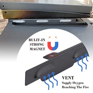 Wind Guard for Blackstone 36" Griddle,Blackstone Griddle Accessories for Flat Top Gas Grill,Magnetic Stainless Steel Wind Screens Protect Flame Hold Heat,Gas Saving