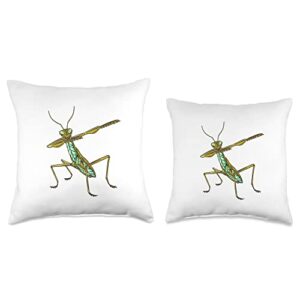 DK1 Designs Cool & Funny Mantis Insects Motives Prayer Motif Insect Throw Pillow, 16x16, Multicolor