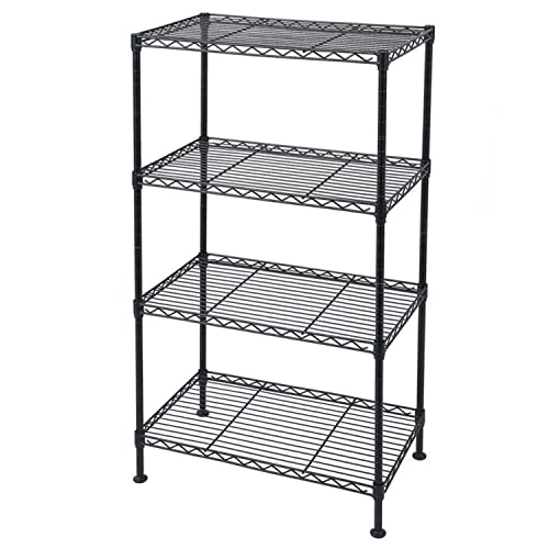 4-Shelf Adjustable Storage Shelving Unit Organizer Wire Rack Metal for Kitchen