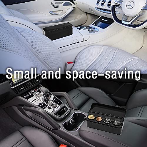 SSNNUU Universal Coin Holder for Car - Automatic Storage&Usage Car Coin Organizer,Car Interior Accessories - Large and Small Coin Storage for Car Truck SUV Home