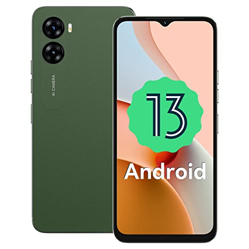 UMIDIGI Unlocked Smartphones G3, Android 13 Unlocked Smartphone, Dual Sim 4G LTE Mobile Phone, 4/64GB(1TBG Expandable), 6.52" HD+ Night Mode，5150mAh, GSM Unlocked Cell Phone