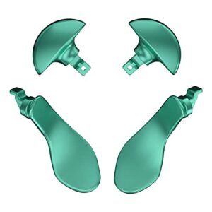 extremerate back paddles for ps5 edge controller, metallic aqua green replacement interchangeable 4pcs metal back buttons for ps5 edge controller - controller not included