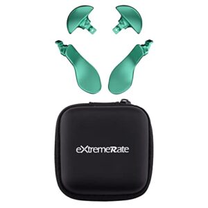 eXtremeRate Back Paddles for PS5 Edge Controller, Metallic Aqua Green Replacement Interchangeable 4PCS Metal Back Buttons for PS5 Edge Controller - Controller NOT Included