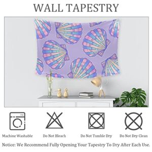 Beautiful Rainbow Peal Shell Wall Hanging Tapestries, Tapestry Wall Art Home Decor for Living Room Bedroom Dorm, 60x51 in