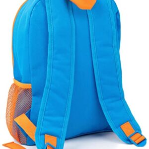 Hot Wheels Kids Backpack | Girls Boys Orange Blue Car Race Wheels Rucksack | Luggage Sports School Bag with Adjustable Straps | Racer Merchandise Gifts