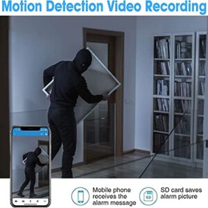 Phouqtem Spy Camera Hidden Camera WiFi Mini Camera with Motion Detection Wireless Nanny Cam HD 1080P Home Security and Indoor Outdoor