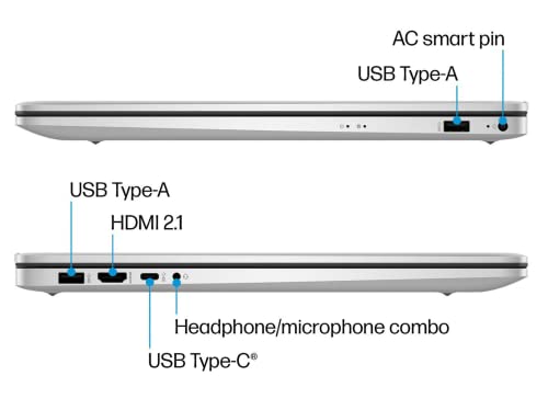 HP 17 HD+ Laptop, 2023 Newest Upgrade, Intel Core i3-1125G4 (Quad-core), 32GB RAM, 1TB SSD, Webcam, Wi-Fi, HDMI, USB-C, Fast Charge,Bluetooth, Windows 11, School and Business Ready, ROKC HDMI Cable