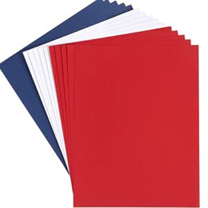 30 sheets cardstock paper 8 1/2 x 11 inches for fourth of july crafts, diy cards and invitations (white/red/blue)