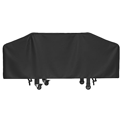 SHINESTAR Griddle Cover for Blackstone 36 Inch Griddle, Also Fits for More 4-Burner Flap Top Grill, Waterproof, Heavy Duty, Fade Resistant, with Click-Close Straps, Black