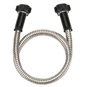 yanwoo 304 stainless steel 2 feet short garden hose with female to female connector, water hose, metal hose, heavy duty outdoor hose (2ft)