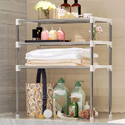 JAHH Microwave Shelf Rack Kitchen Shelf Spice Rack Multifunctional Kitchen Storage Rack Bathroom Organizer Shelf Book Shoes Shelving