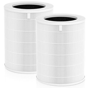 air180 & air180 max replacement filter, compatible with bissell air180(max) air purifie-r, 3-in-1 h13 true hepa filter for bissell air180 replacement filter, no #3502, 2 pack