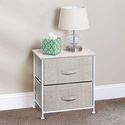 WXYNHHD Nordic 2 Drawers Nightstand Bedside Dresser Jewelry Box Makeup Storage Box Cabinet Container Drawer Organizer Bedroom Furniture