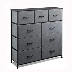 wxynhhd 9-drawer dresser fabric storage tower for bedroom nursery entryway closets tall chest organizer unit with steel frame