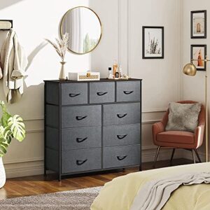 WXYNHHD 9-Drawer Dresser Fabric Storage Tower for Bedroom Nursery Entryway Closets Tall Chest Organizer Unit with Steel Frame