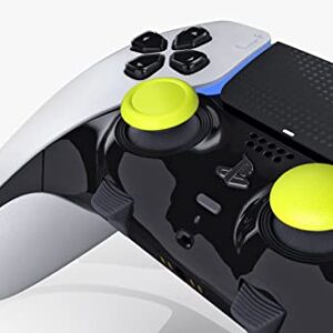 6 Stick Caps for PS5 Dualsense Edge Controller, Playstation 5 Pro Controller Accessories Stick Module Caps (Yellow)