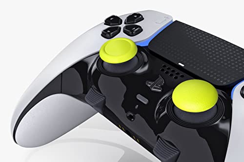 6 Stick Caps for PS5 Dualsense Edge Controller, Playstation 5 Pro Controller Accessories Stick Module Caps (Yellow)