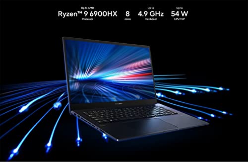 ASUS 2023 Zenbook Pro 17 17.3” Touchscreen 2.5K 165Hz Business Laptop, AMD Ryzen 9 6900HX, 16GB RAM, 4TB PCIe SSD, Backlit Keyboard, NVIDIA GeForce RTX 3050, Win 11, Black, 32GB SnowBell USB Card