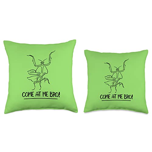 Praying Mantis Gift Shirts & Hoodies Praying Mantis Throw Pillow, 16x16, Multicolor