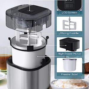 INTASTING Ice Cream Maker, 1.6QT Frozen Yogurt Maker, Homemade Ice Cream, Gelato