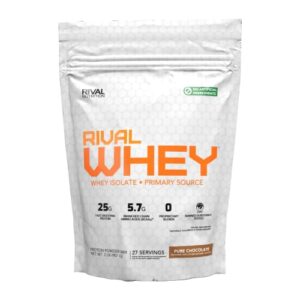 naturally flavored rival whey pure chocolate