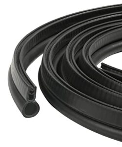 esewalas 10ft/20ft car door rubber seal strip with top bulb,rubber weather seal,automotive weather stripping soundproofing edge guard trim for cars, boats,rvs,trucks and home applications (20 feet)
