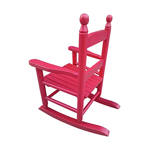 Singoulity Kids Rocking Chair, Toddler Kids Rocking Chair, Childrens Rocking Chair with Classic Rocker and Hardwood Construction (Red)